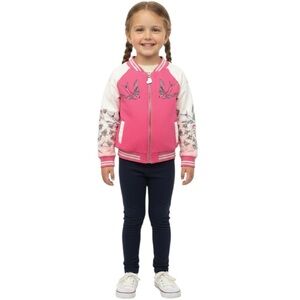 Betsey Johnson Pink Jacket with Bird Design